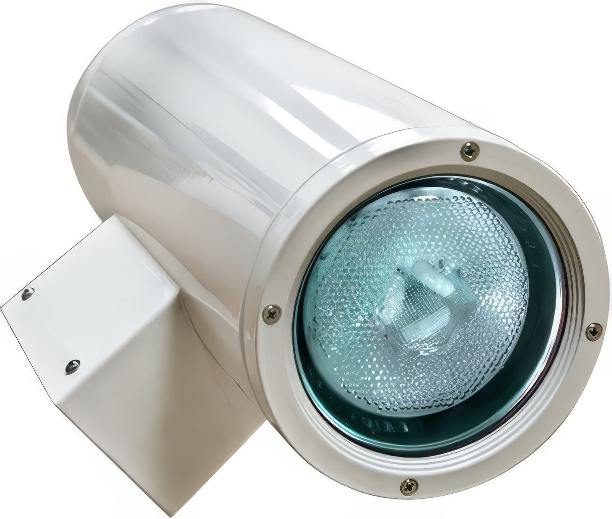 Dabmar Lighting DW3756-L25S-27K-W white outdoor wall light fixture