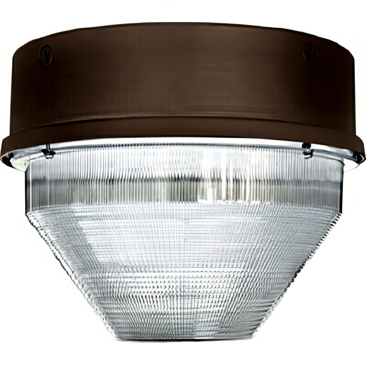 Dabmar Lighting DW8723-MT Powder Coated Cast Aluminum Medium Round Ceiling Fixture Bronze