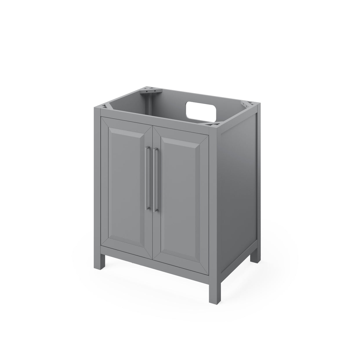 Jeffrey Alexander Cade 30" Grey Single Sink Bathroom Vanity with Calacatta Vienna Quartz Top - 8 in. Widespread Faucet Top product image 3