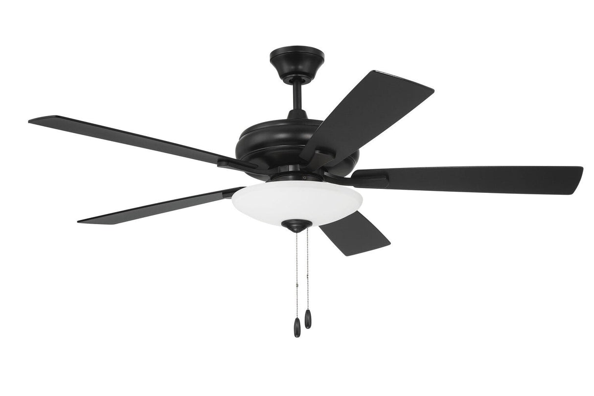Craftmade ECF111FB5-FBGW flat black ceiling fan blades included