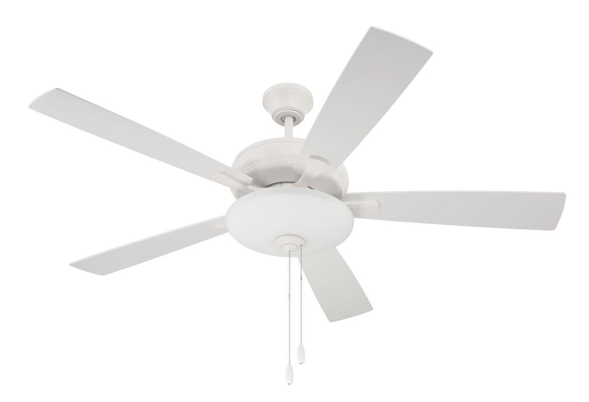 Craftmade ECF111W5-WWOK white ceiling fan blades included