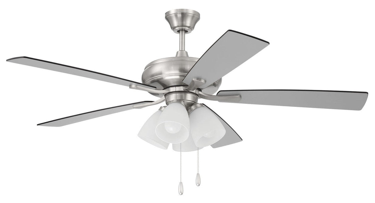 Craftmade ECF114BNK5-BNGW brushed polished nickel ceiling fan blades included