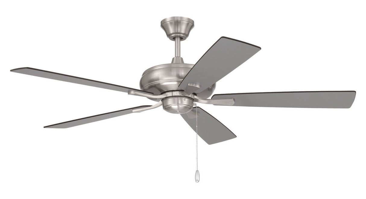 Craftmade ECF52BNK5-BNGW brushed polished nickel ceiling fan blades included