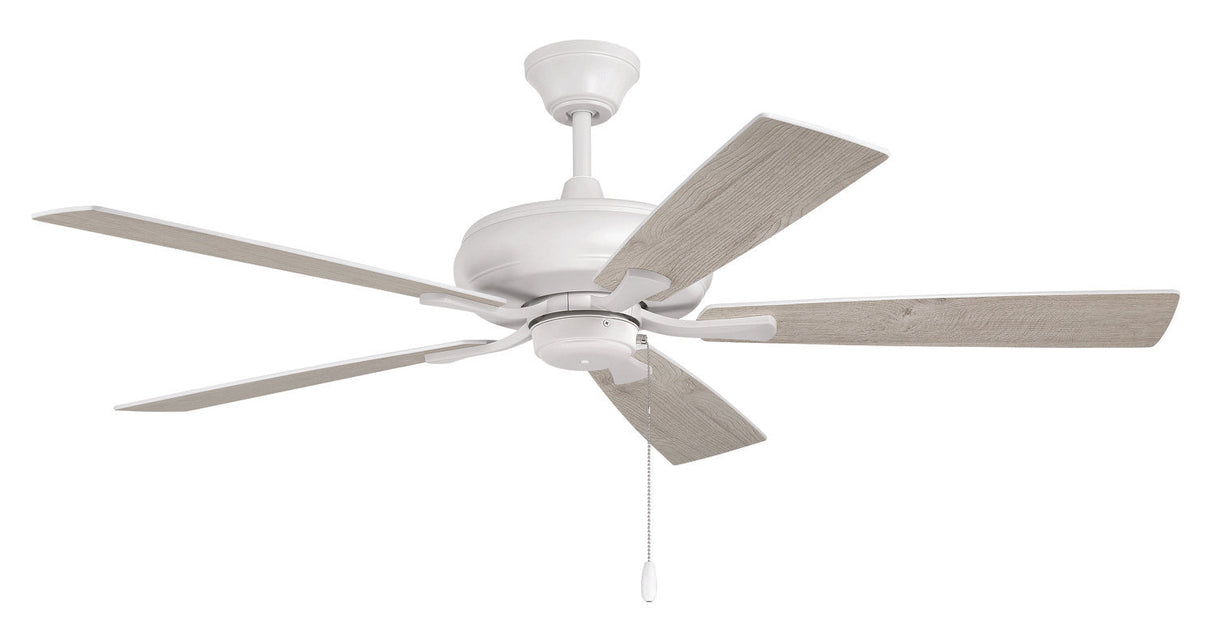 Craftmade ECF52W5-WWOK white ceiling fan blades included