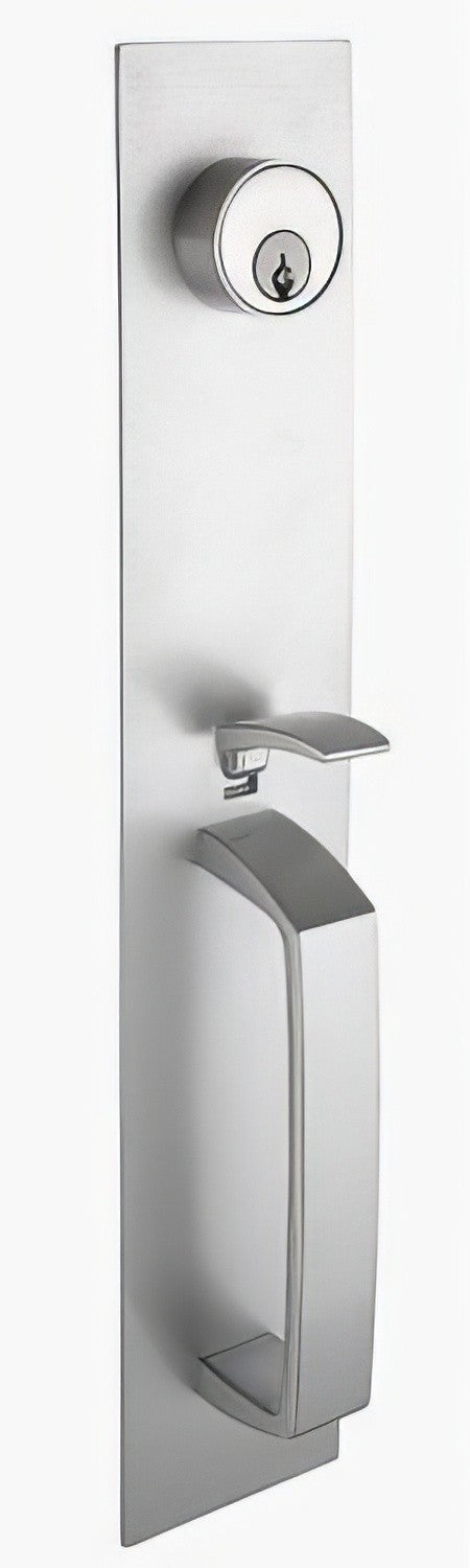 Copper Creek ED-ESCTHM-AL Bulldog Exit Device exit device trim in polished brass, additional view