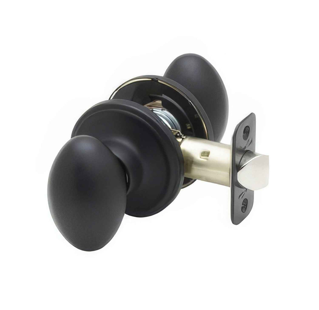Copper Creek EK2020BC black passage door knob