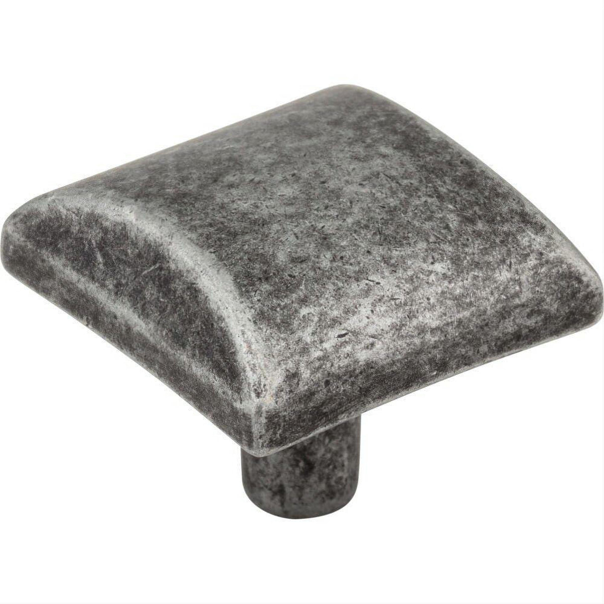 Elements 525SIM 525 Glendale 1-1/8" Zinc Cabinet Knob Distressed Antique Silver