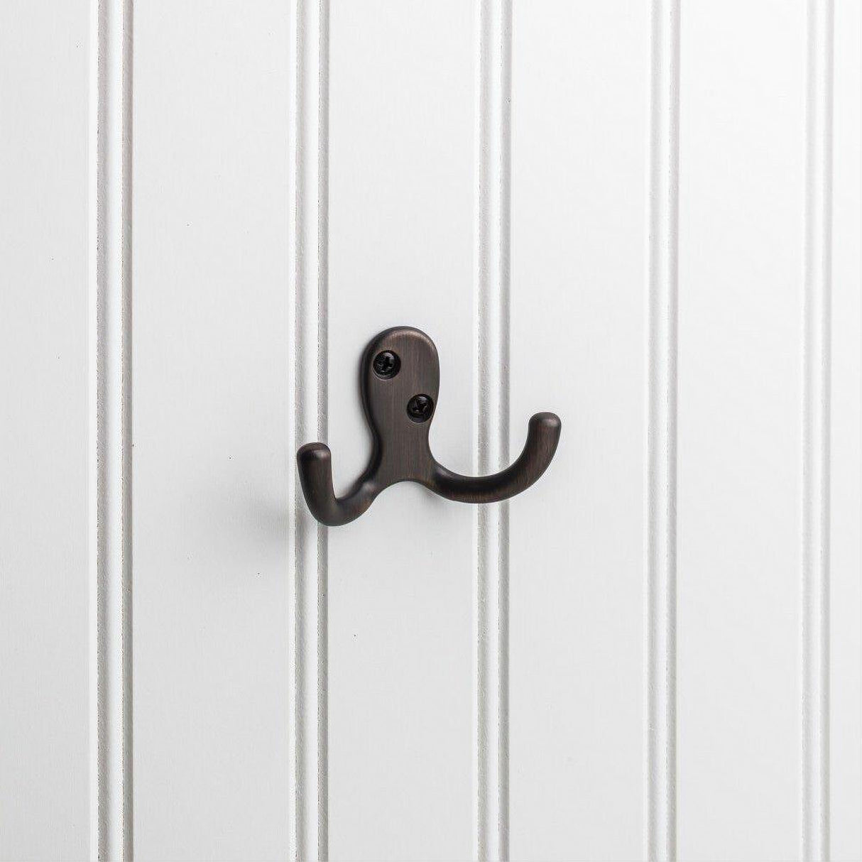 Elements YD15-187DBAC 1-7/8" Double Zinc Wall Mount Coat Hook Brushed Oil Rubbed Bronze