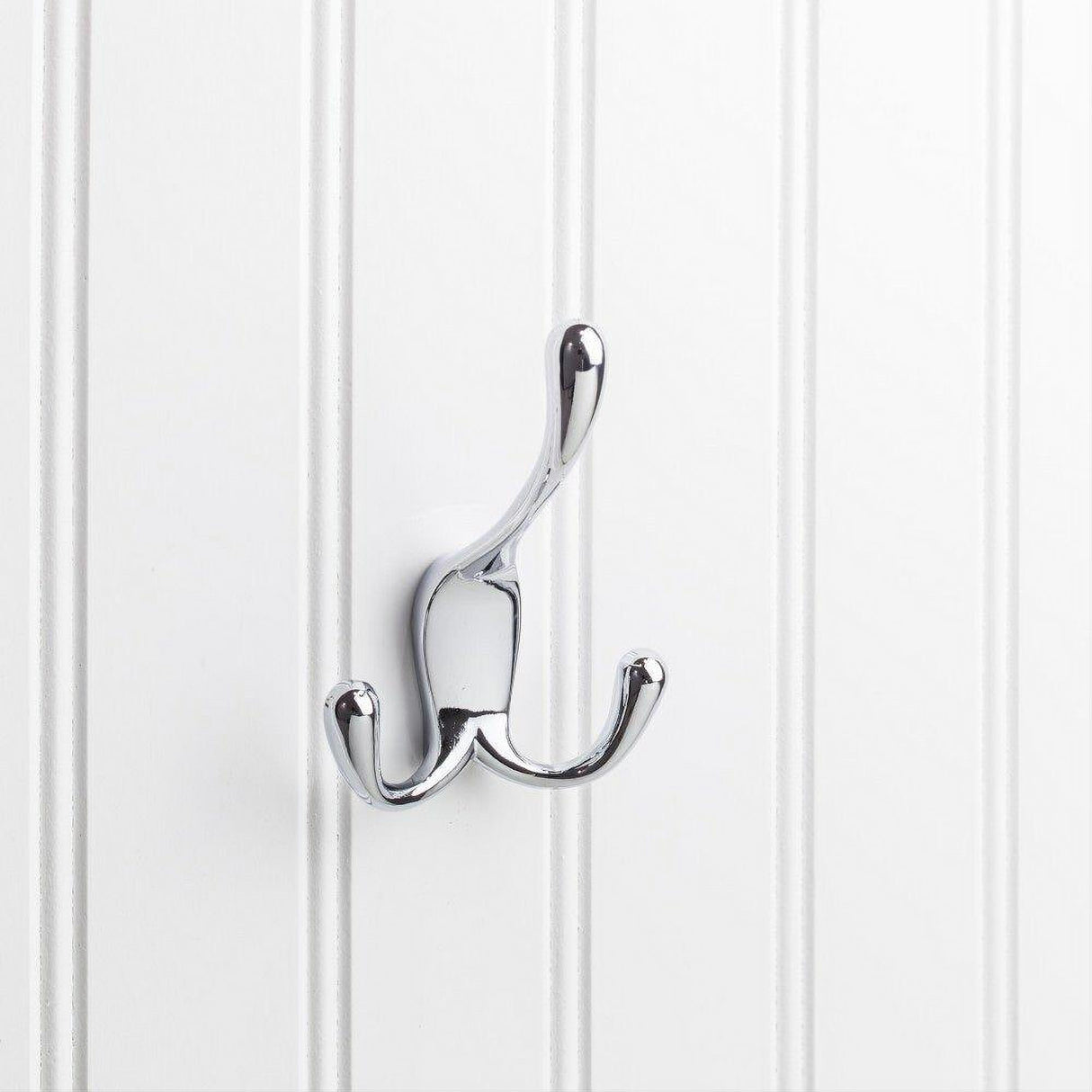 Elements YT40C-400PC 4" Triple Zinc Concealed Mount Coat Hook Polished Chrome