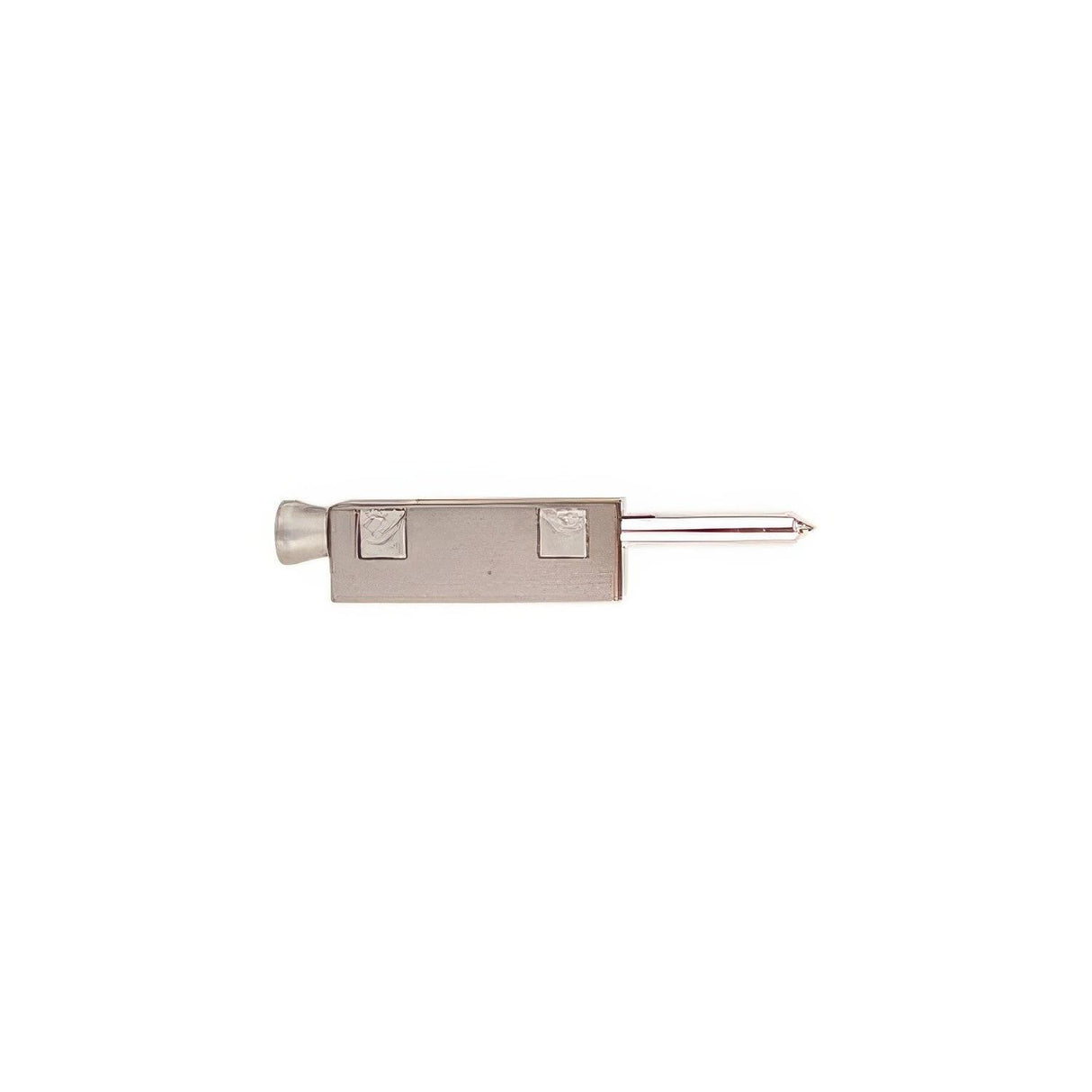 Emtek 206511 6-1/8" Length Non-Keyed Brass Patio Door Bolt Silver