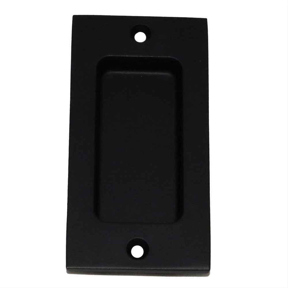 Emtek 220404FB Modern Rectangular 2" x 4" Flush Pull Flat Black Bronze