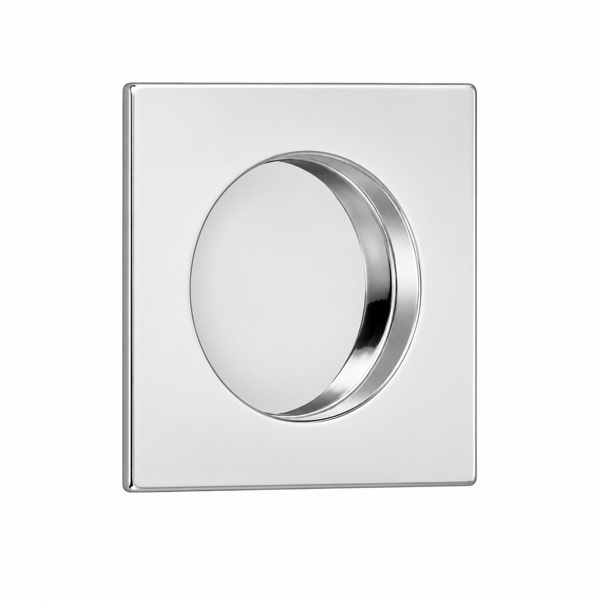 Emtek 2213US26 Square Flush Pull Bright Chrome