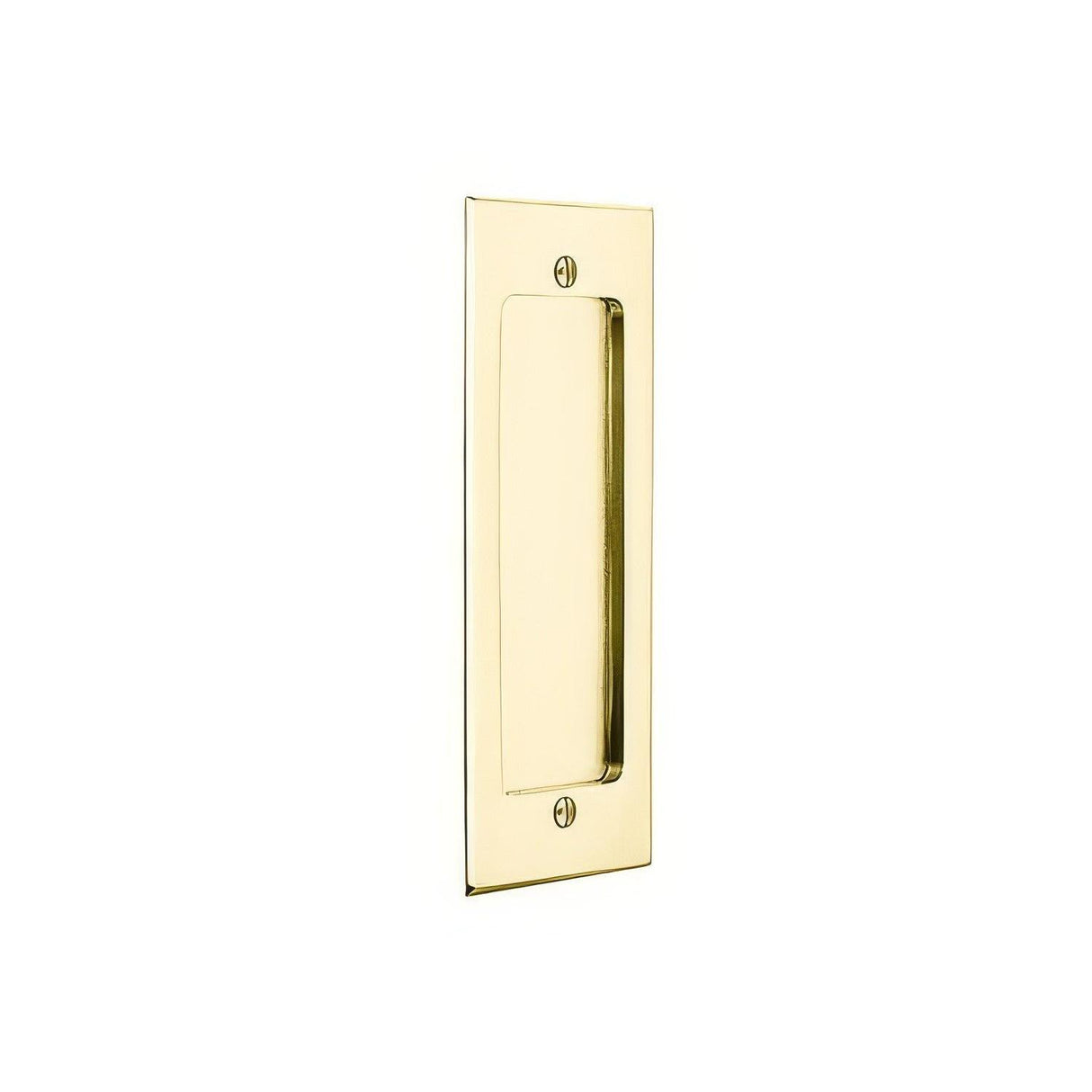Emtek 2215US3 Modern Rectangular Flush Pull Lifetime Polished Brass