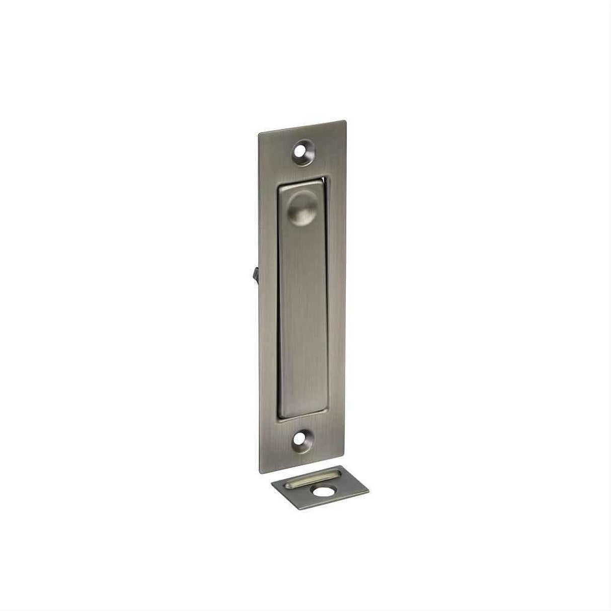 Emtek 2220US15A 1-1/4" x 4-5/8" Modern Rectangular Jamb Bolt Pewter