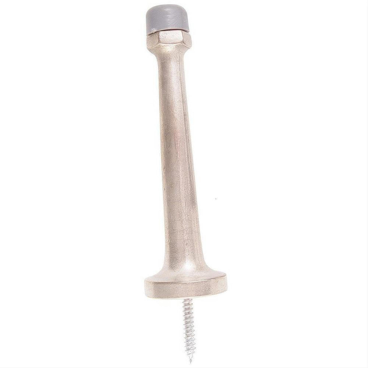 Emtek 2232TWB 3" Length Solid Brass Baseboard Door Stop With Screw Tumbled White Bronze