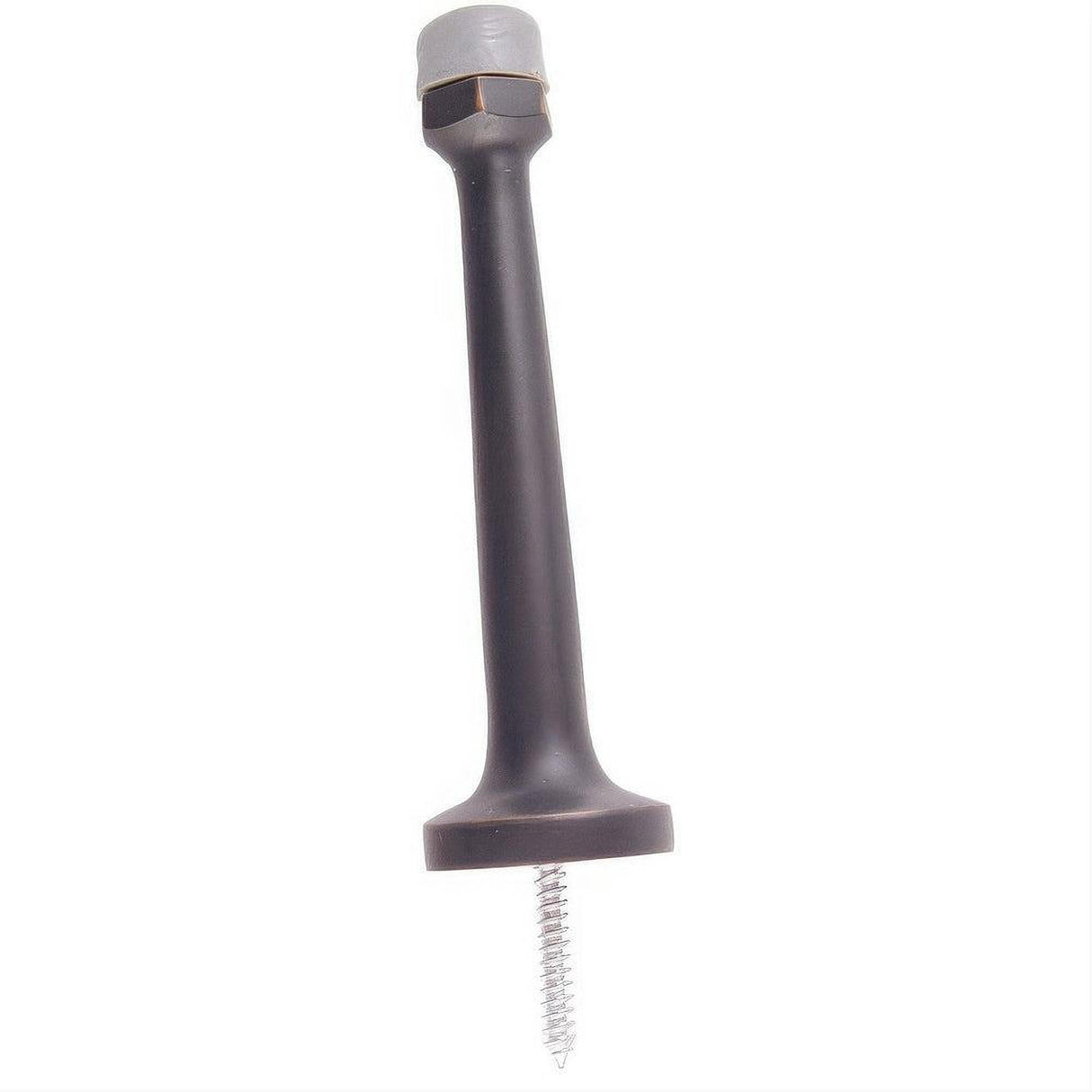 Emtek 2232US15A 3" Length Solid Brass Baseboard Door Stop With Screw Pewter