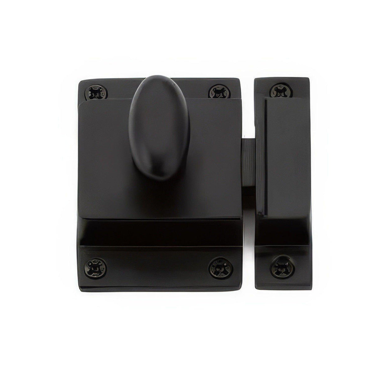Emtek 2270US19 2-1/4 Inch x 2 Inch Cabinet Latch Flat Black