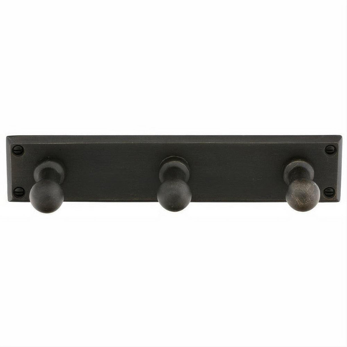 Emtek 2307MB Sandcast Bronze 12" Triple Robe Hook Medium Bronze
