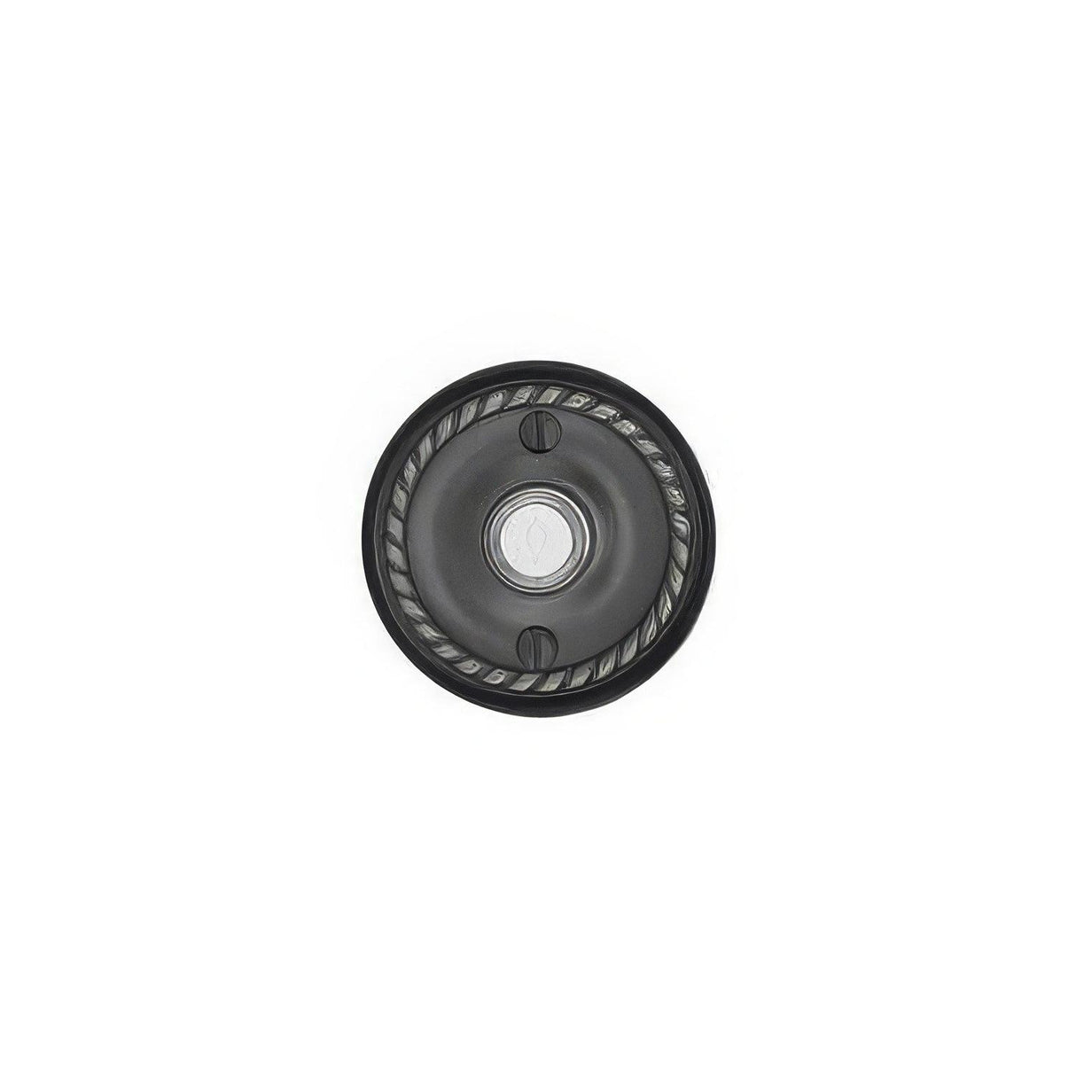 Emtek 2401US26 Forged Brass 2-3/4" Diameter Rope Style Brass Lighted Doorbell Rosette Polished Chrome