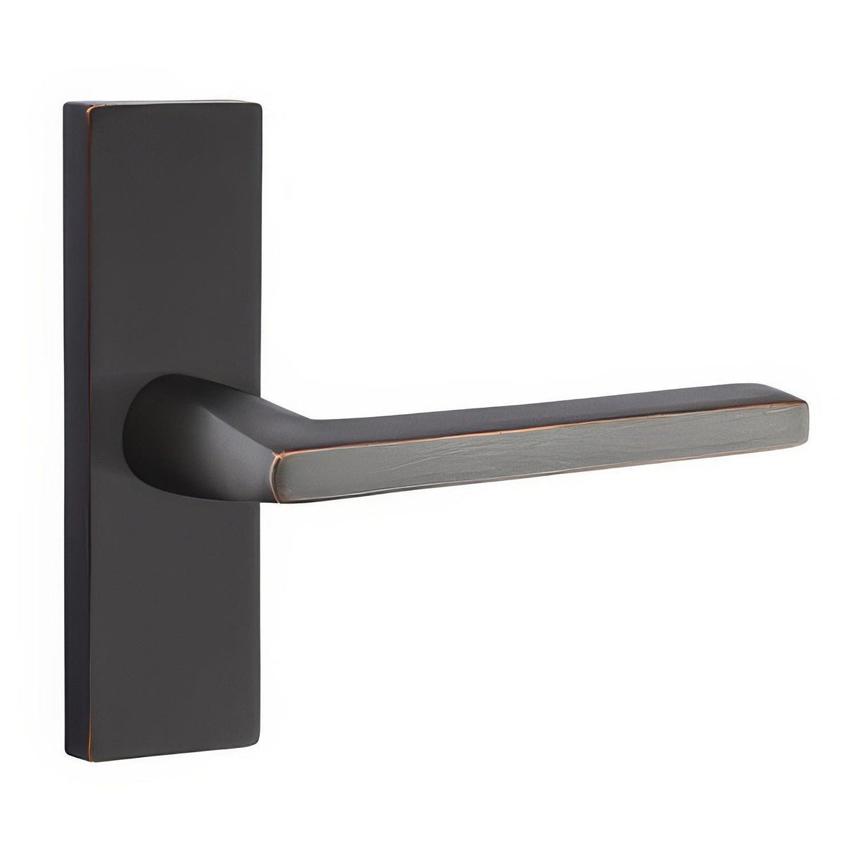 Emtek 5005HLOUS10BRH 5005HLOUSRH Helios Lever Right Hand Dummy Single Sided Stretto Narrow Trim Lockset Oil Rubbed Bronze