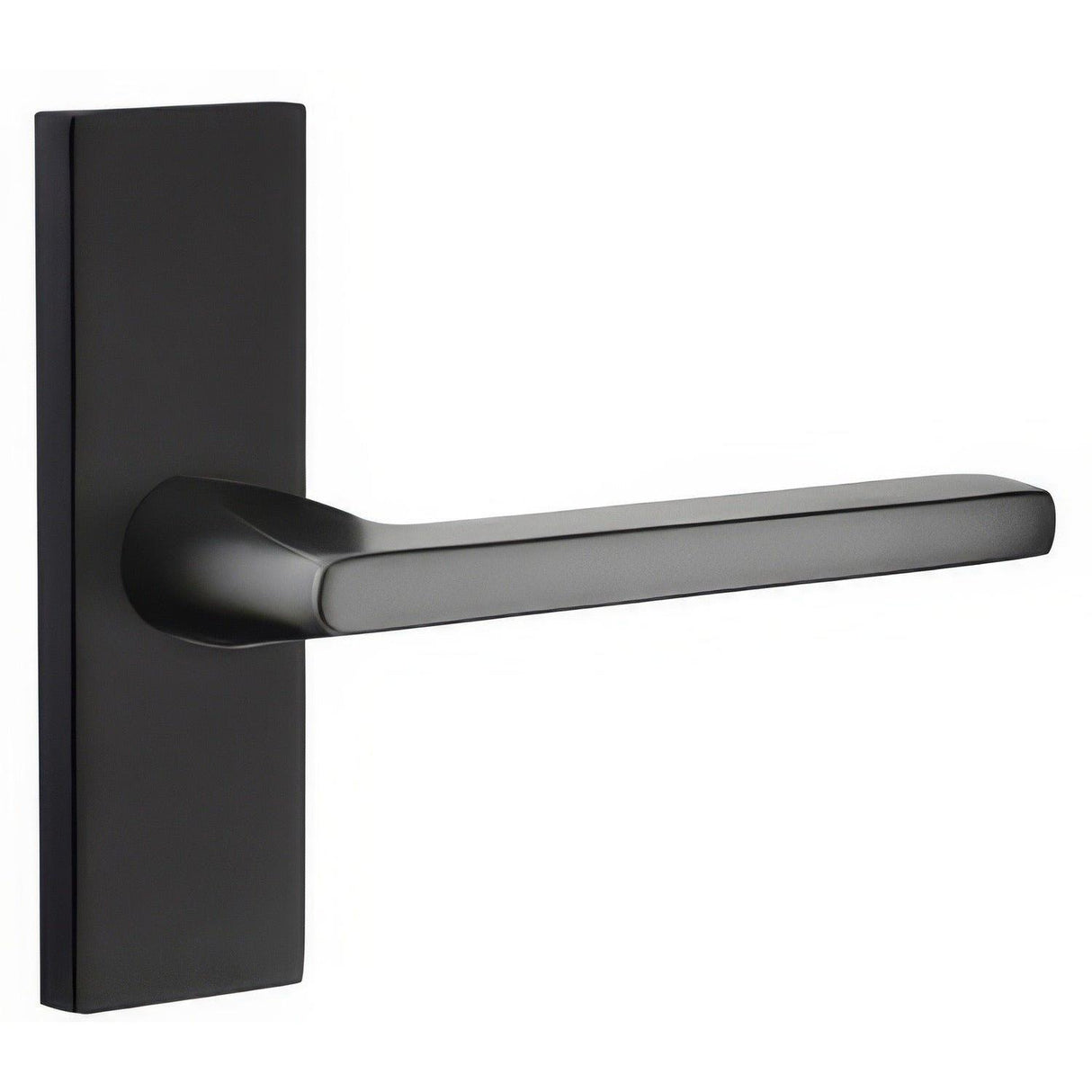 Emtek 5005HLOUS19RH 5005HLOUSRH Helios Lever Right Hand Dummy Single Sided Stretto Narrow Trim Lockset Flat Black