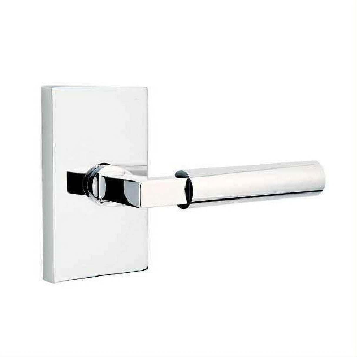 Emtek 5052HECUS10B Lever Dummy Pair with Modern Rectangular Rose for 1-1/4" to 2" Door - Left Hand Oil Rubbed Bronze