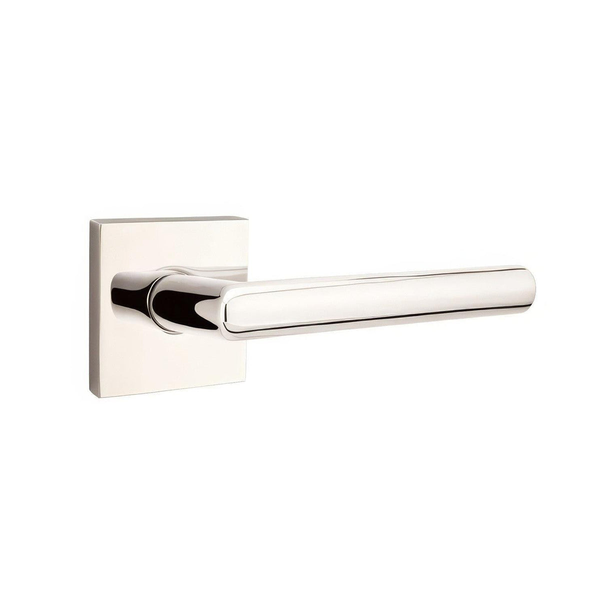 Emtek 5111HLOUS14LH 5111HLOUSLH Helios Lever Left Hand 2-3/8" Backset Passage with Neos Rose Polished Nickel Lifetime