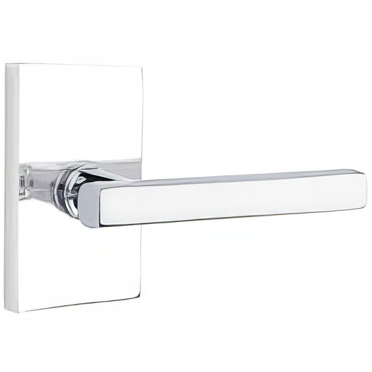 Emtek 5112FRLUS26RH 5112FRLUS Freestone Lever RH Passage with Modern Rectangular Rose Polished Chrome