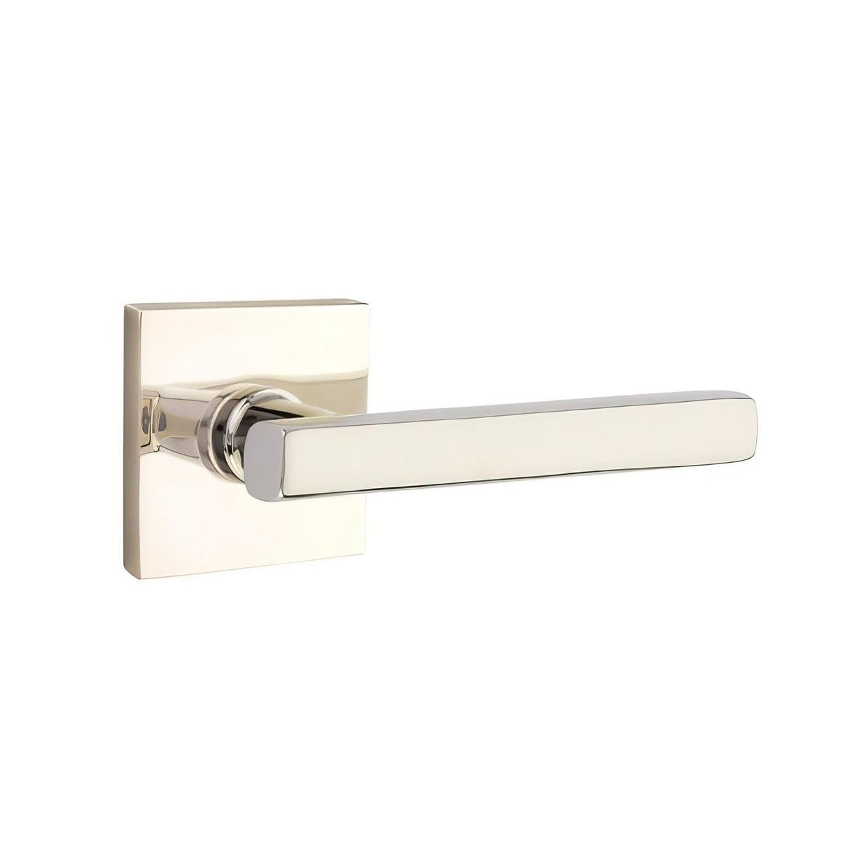 Emtek 5210FRLUS15LH 5210FRLUSLH Freestone Lever Left Hand 2-3/8" Backset Privacy With Square Rose Satin Nickel
