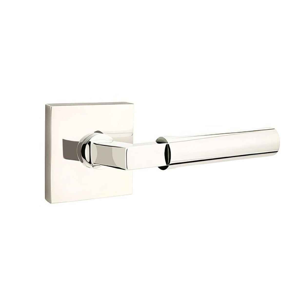 Emtek 5210HECUS15LH 5210HECUSLH Hercules Lever Left Hand 2-3/8" Backset Privacy With Square Rose Satin Nickel