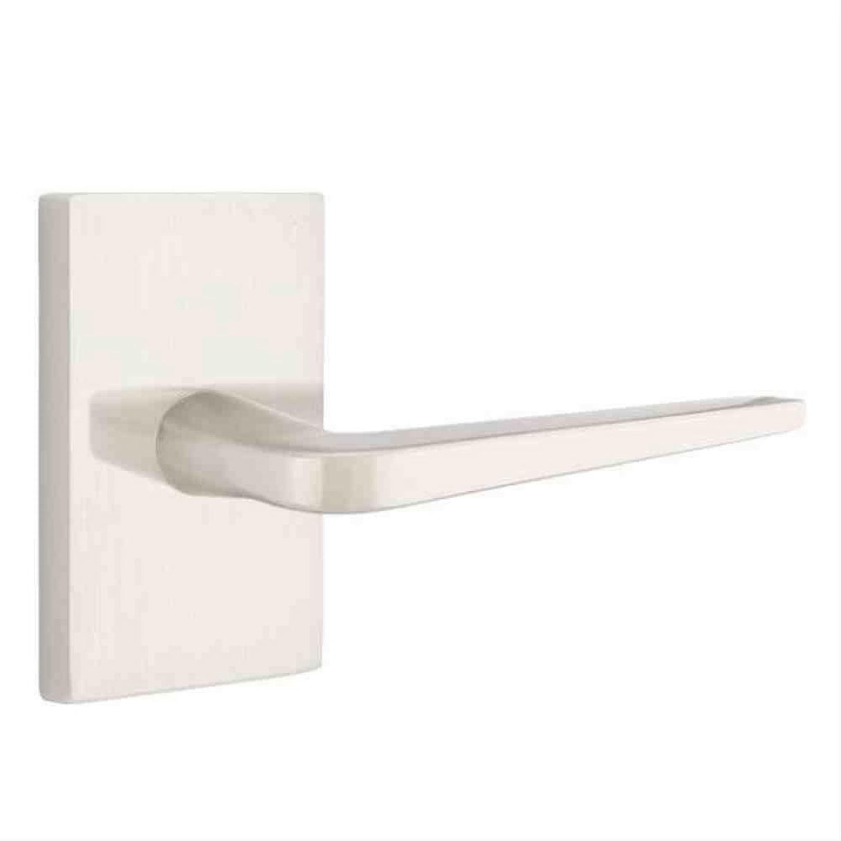 Emtek 5212ATNUS15RH 5212ATNUS Lever RH Privacy with Modern Rectangular Rose Satin Nickel