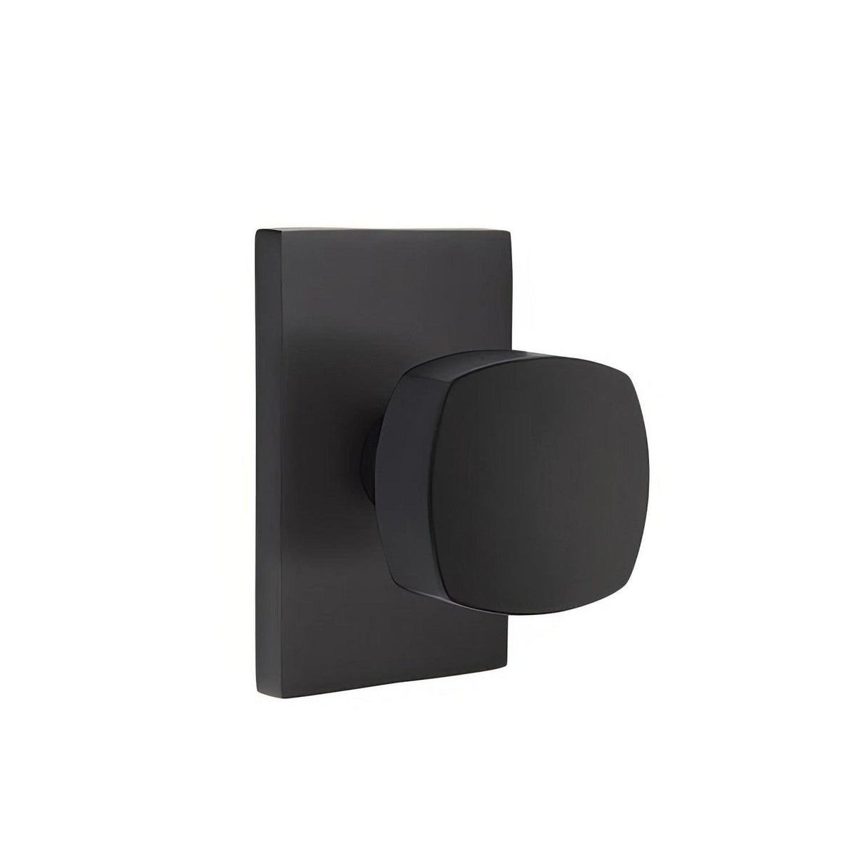 Emtek 5212FRKUS26 5212FRKUS Freestone Knob 2-3/8" Backset Privacy With Modern Rectangular Rose Polished Chrome