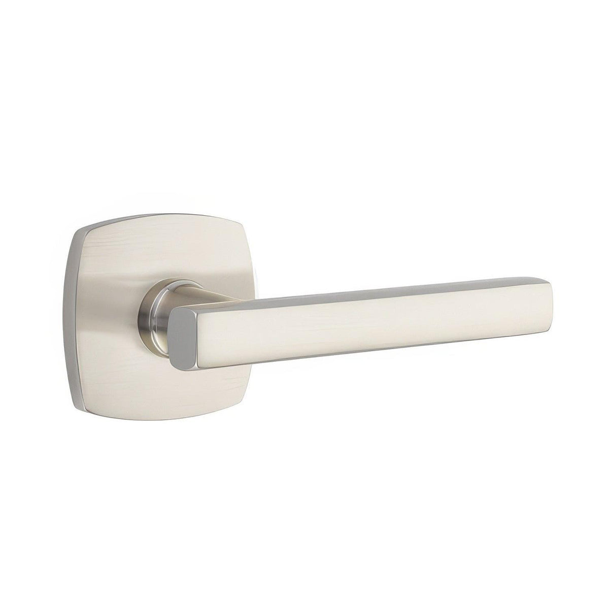 Emtek 5316FRLUS15LH 5316FRLUSLH Freestone Lever Left Hand 2-3/8" Backset Passage with Urban Modern Rose Satin Nickel