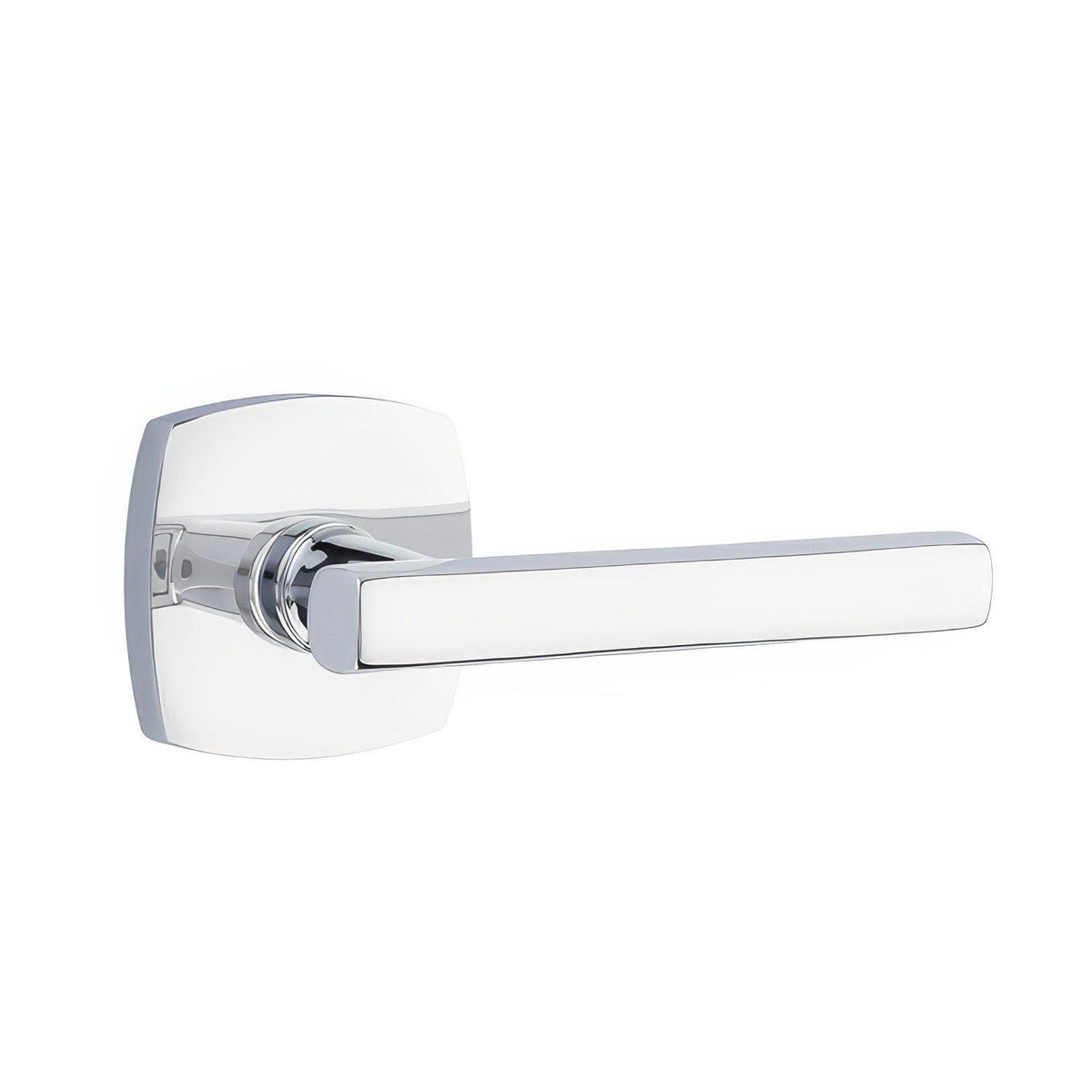 Emtek 5316FRLUS26LH 5316FRLUSLH Freestone Lever Left Hand 2-3/8" Backset Passage with Urban Modern Rose Polished Chrome