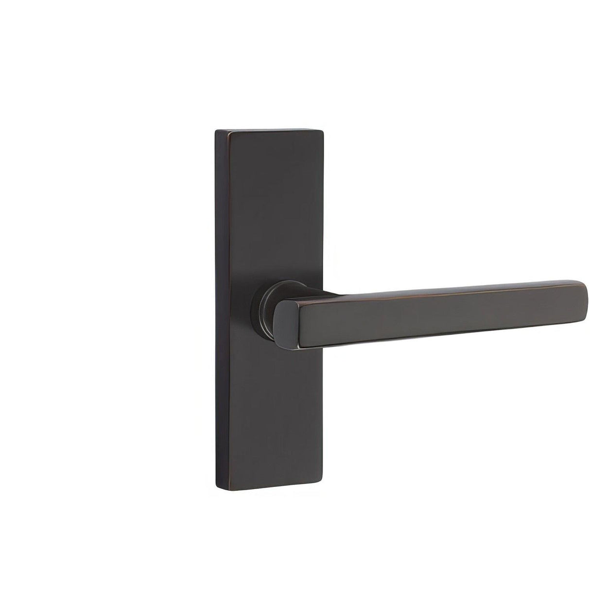 Emtek 5607FRLUS10BLH 5607FRLUSLH Freestone Lever Left Hand Thumbturn Privacy Stretto Narrow Trim Lockset Oil Rubbed Bronze