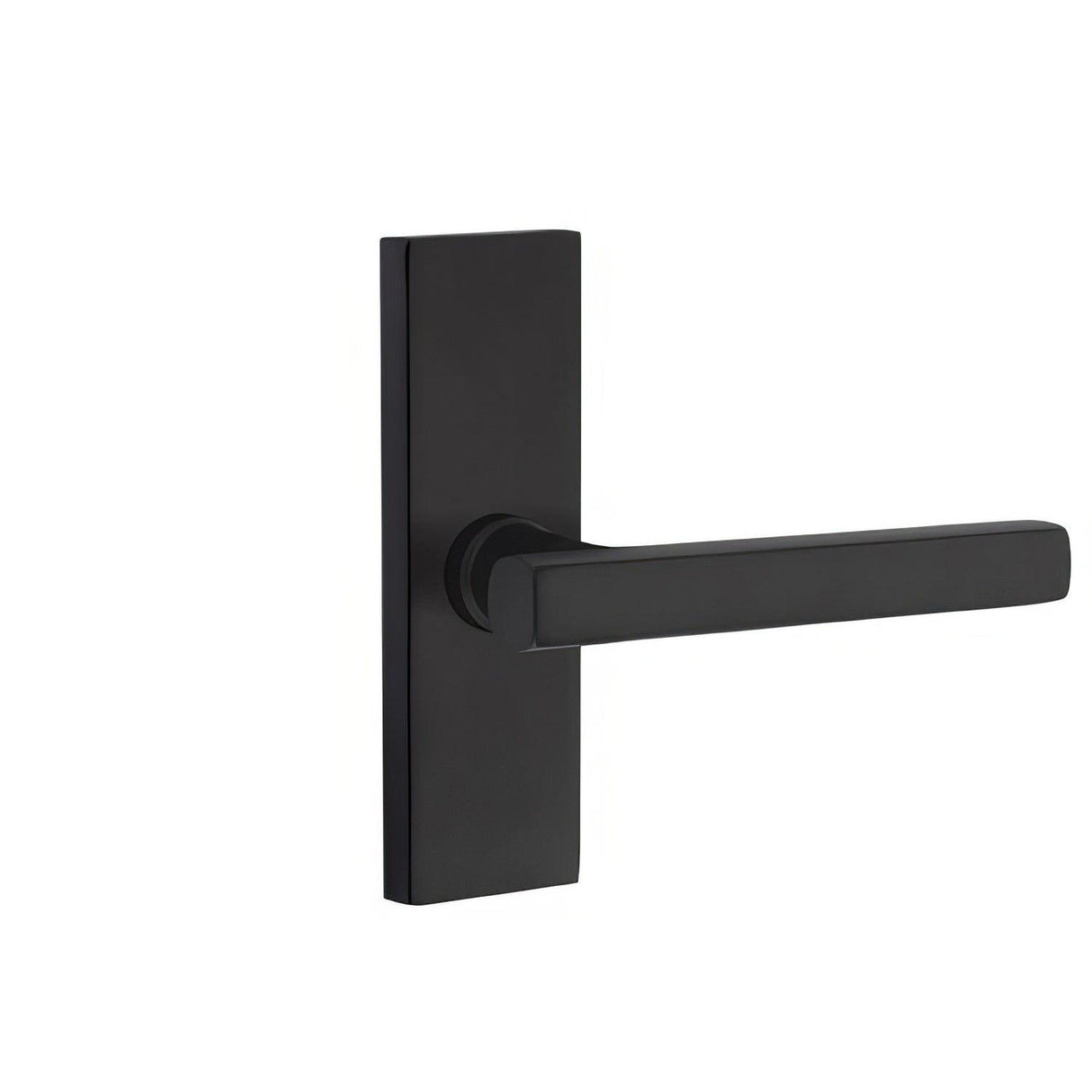 Emtek 5607FRLUS19RH 5607FRLUSRH Freestone Lever Right Hand Thumbturn Privacy Stretto Narrow Trim Lockset Flat Black