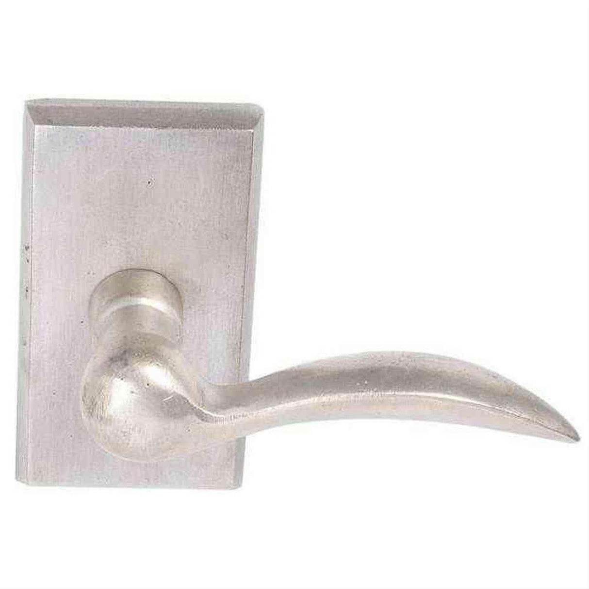 Emtek 7104DTWBRH Lever Right Hand 2-3/8" Backset Passage with Style # 3 Rose for 1-3/8" to 2" Door Tumbled White Bronze