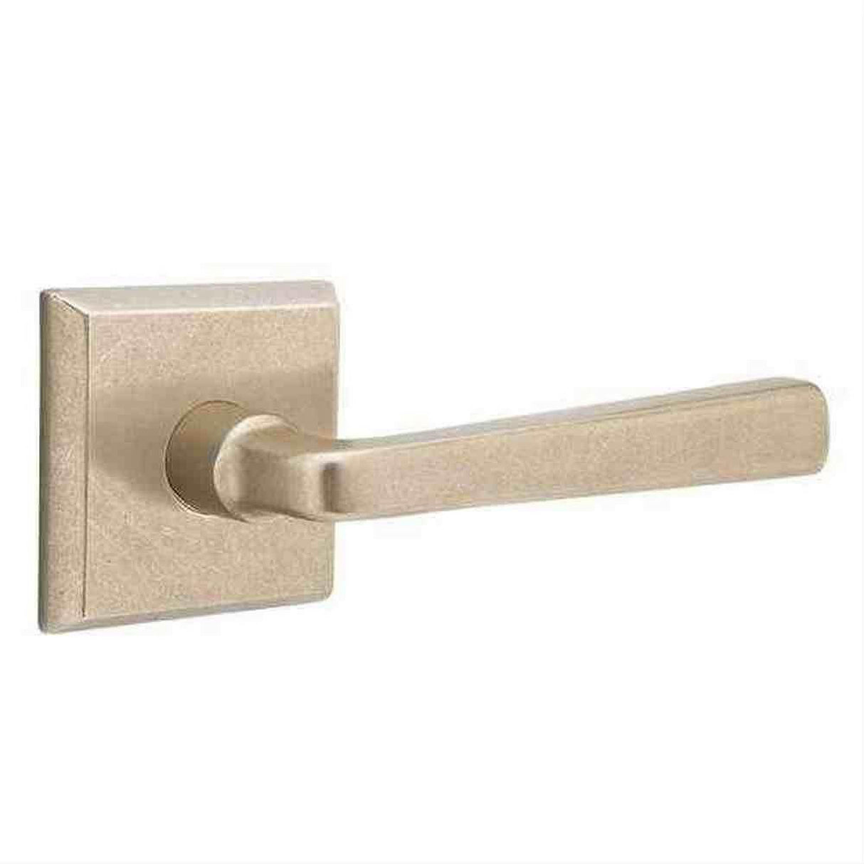 Emtek 7211CRTWBLH Lever Left Hand 2-3/8" Backset Privacy with Style # 6 Rose for 1-3/8" to 2" Door Tumbled White Bronze