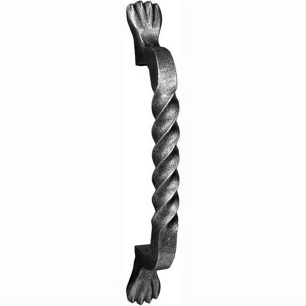 Emtek 76028FBS 76028 Wrought Steel 8" Center to Center Wrought Steel San Carlos Door Pull Flat Black