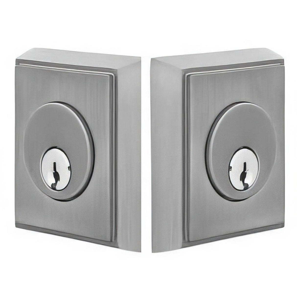 Emtek 8368US15 Rectangular Style Brass Modern Double Cylinder Deadbolt Satin Nickel