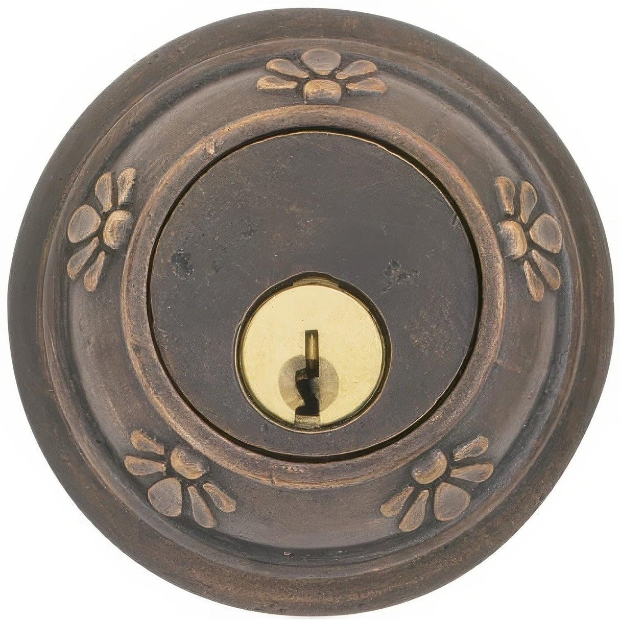 Emtek 8456MB Tuscany Style Lost Wax Cast Bronze Single Cylinder Deadbolt Medium Bronze