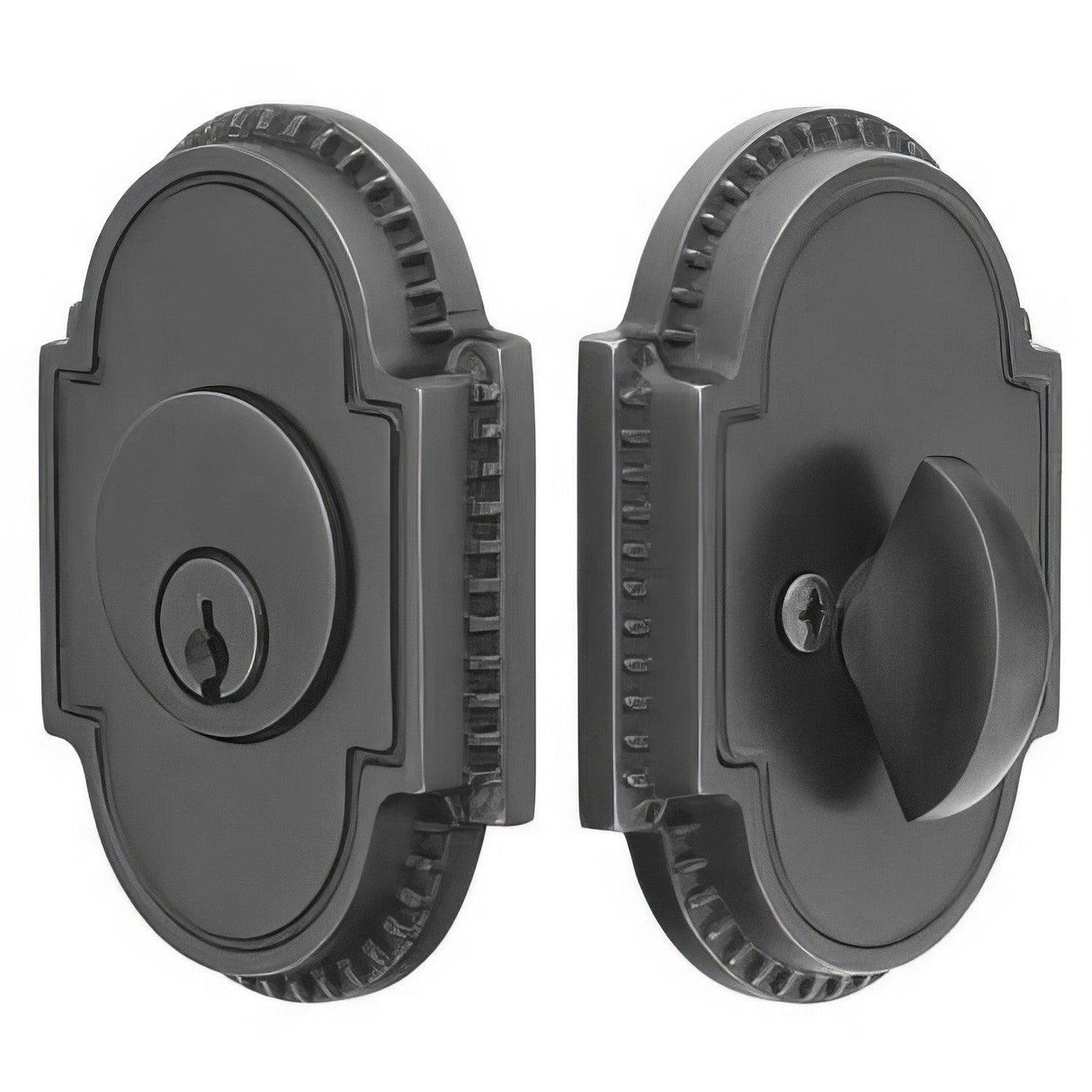 Emtek 8459US7 Knoxville Style Designer Brass Single Cylinder Deadbolt French Antique