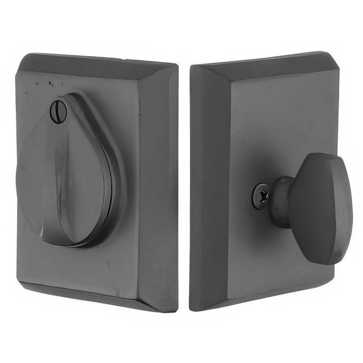 Emtek 8465TWB #3 Style Sandcast Bronze Single Cylinder Deadbolt Tumbled White Bronze
