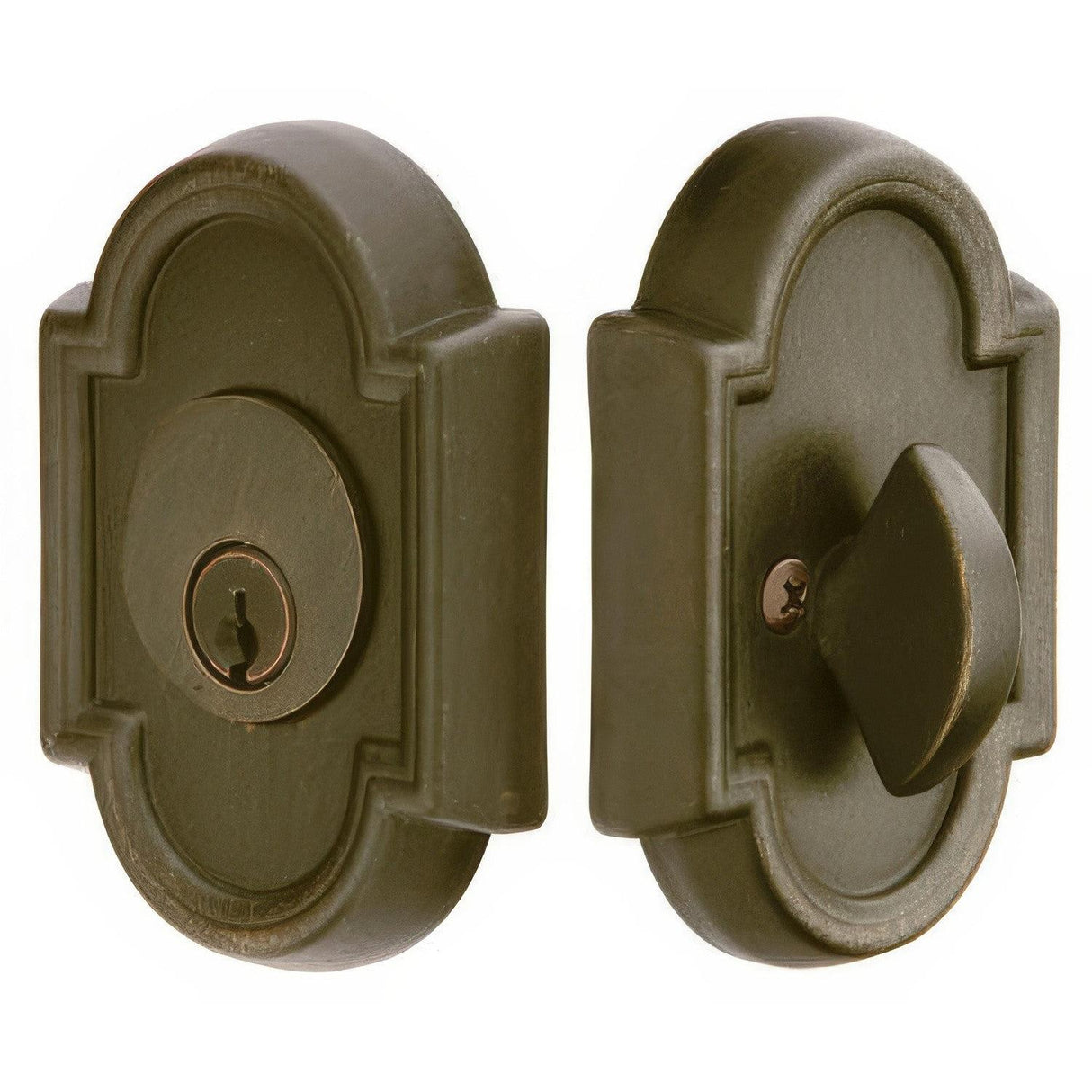 Emtek 8472MB #11 Style Tuscany Bronze Single Cylinder Deadbolt Medium Bronze