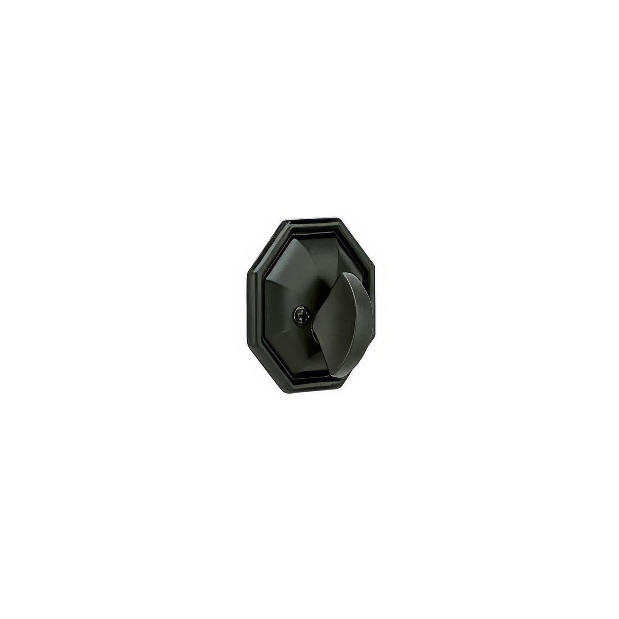 Emtek 8560FB Octagon Style Tuscany Bronze One-Sided Deadbolt Flat Black