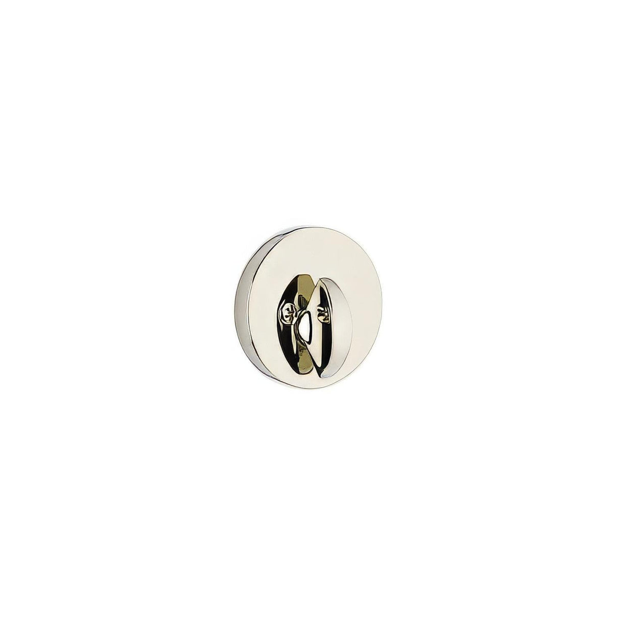 Emtek 8567US14 Modern Style Brass Modern One-Sided Deadbolt Polished Nickel