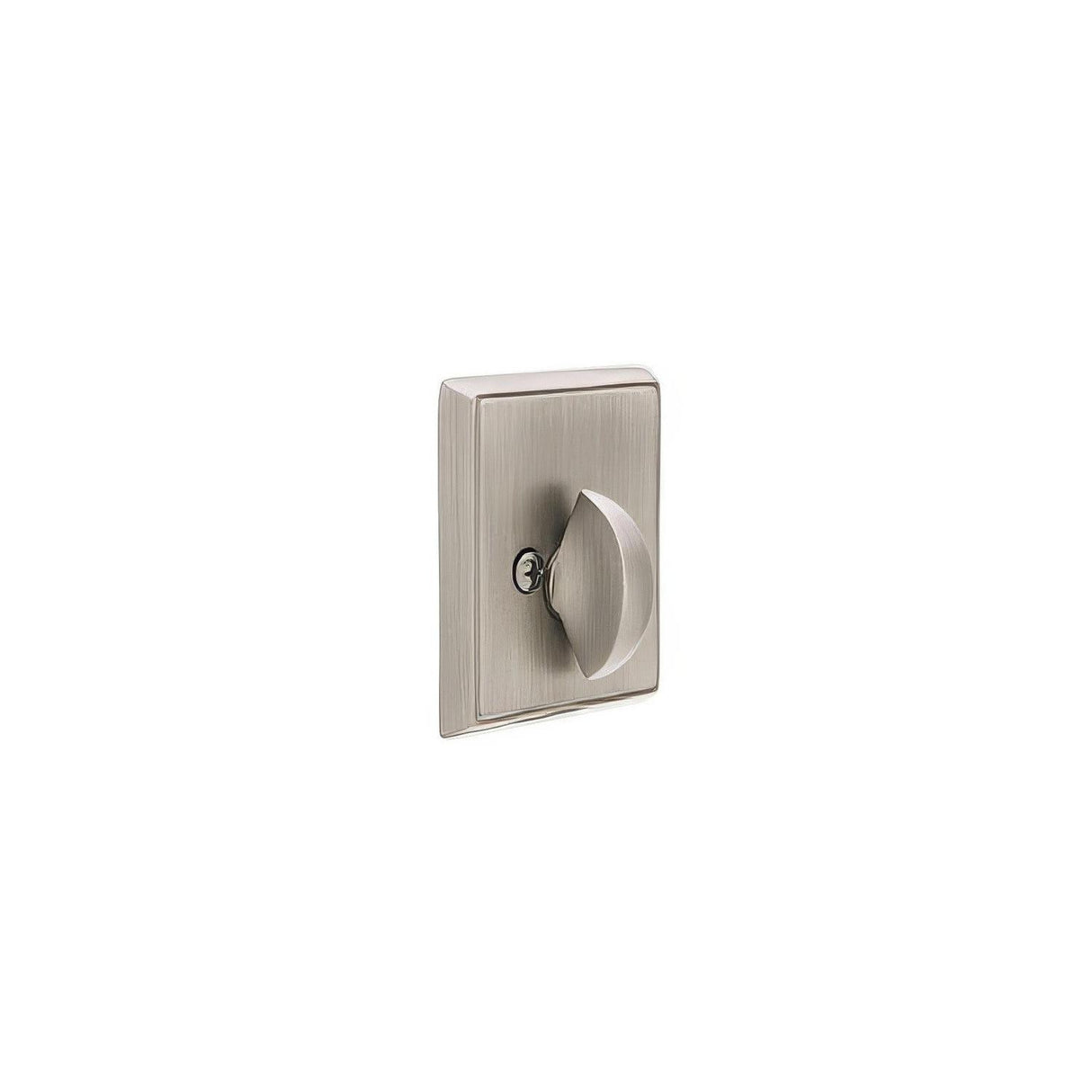 Emtek 8568US15A Rectangular Style Brass Modern One-Sided Deadbolt Pewter