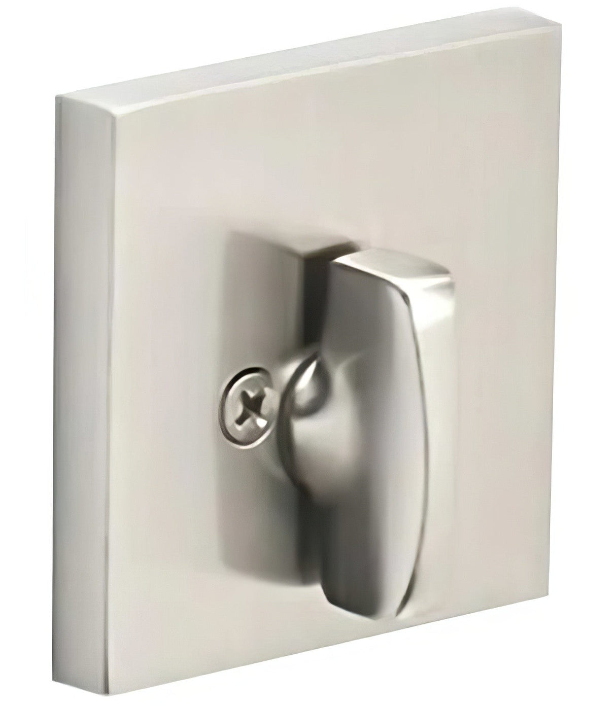 Emtek 8569US15 8569US Square Style Brass Modern One-Sided Deadbolt Satin Nickel