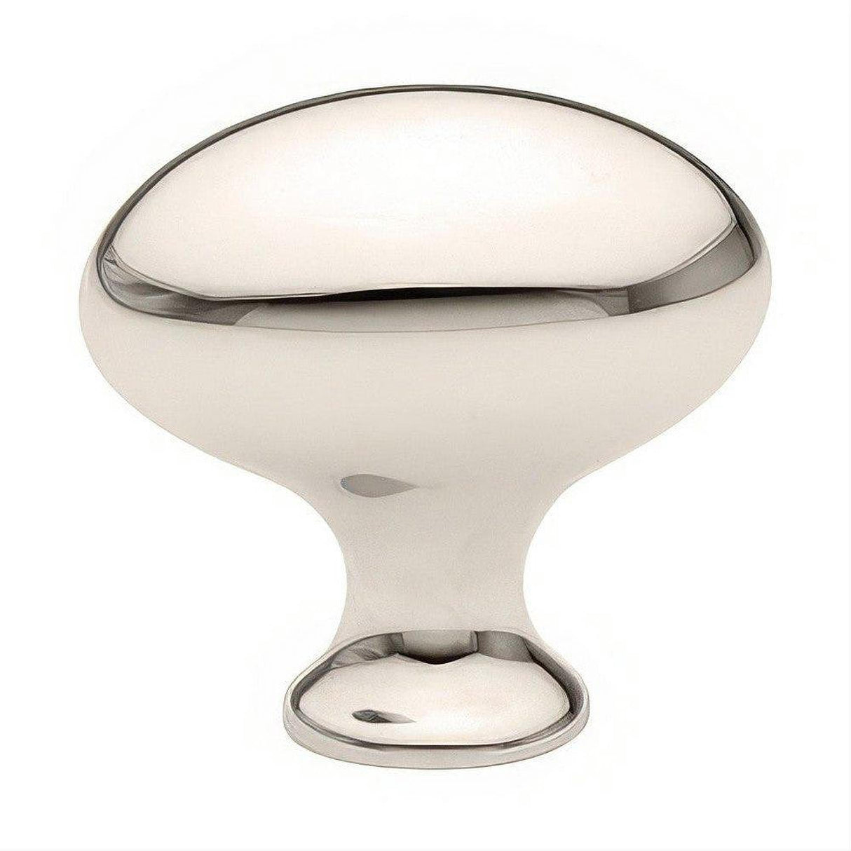 Emtek 86015US14 Egg Style 1" Solid Brass Cabinet Knob Polished Nickel