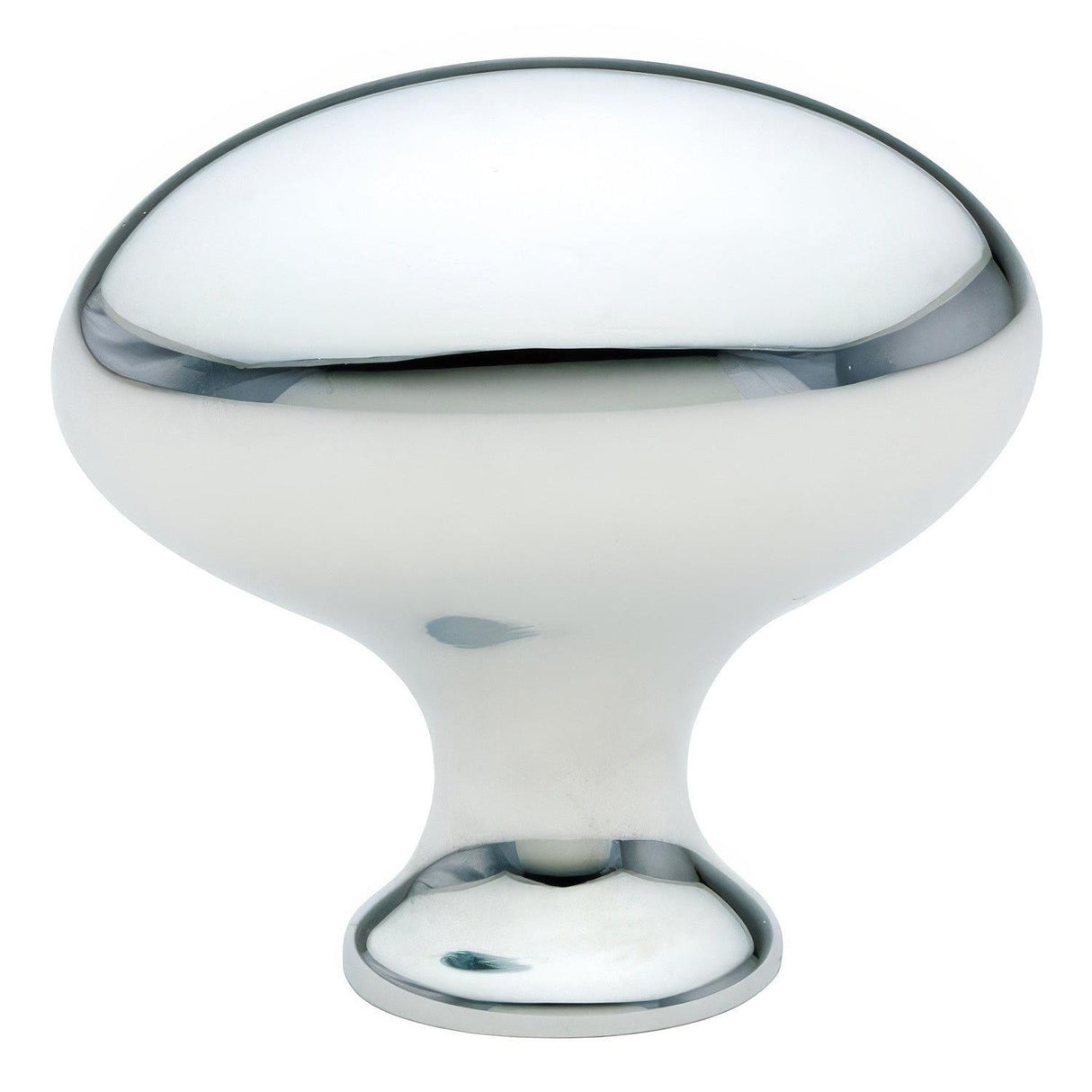 Emtek 86016US14 86016US Egg Style 1-1/4" Solid Brass Cabinet Knob Polished Nickel